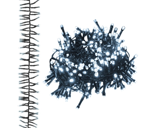 vidaXL LED lampiņu virtene ar 3000 LED, vēsi balta, 23 m, PVC