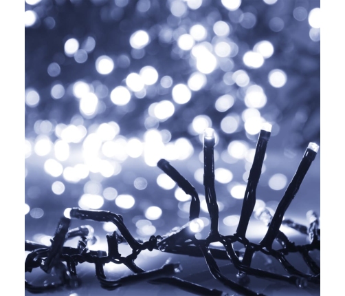 vidaXL LED lampiņu virtene ar 3000 LED, vēsi balta, 23 m, PVC