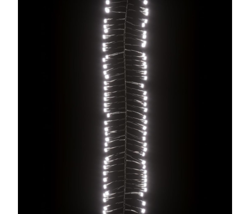 vidaXL LED lampiņu virtene ar 3000 LED, vēsi balta, 23 m, PVC