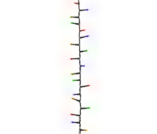 vidaXL LED lampiņu virtene ar 1000 LED, daudzkrāsaina, 25 m, PVC