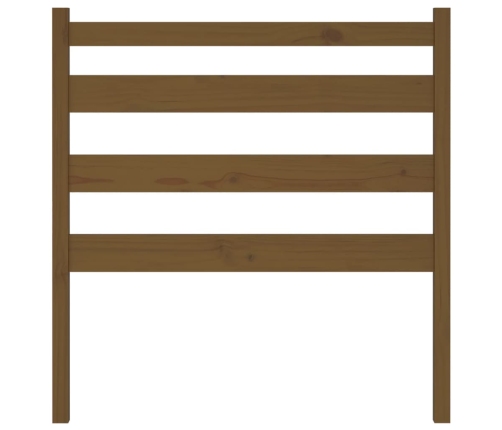 vidaXL gultas galvgalis, medus brūns, 81x4x100 cm, priedes masīvkoks