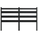 vidaXL gultas galvgalis, melns, 166x4x100 cm, priedes masīvkoks