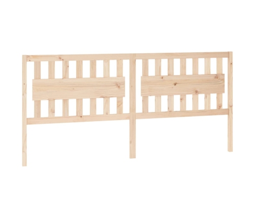 vidaXL gultas galvgalis, 205,5x4x100 cm, priedes masīvkoks