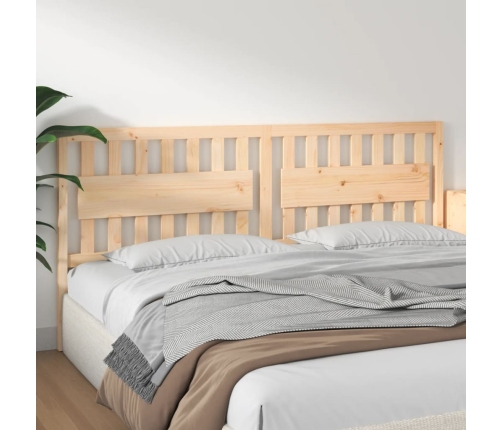 vidaXL gultas galvgalis, 205,5x4x100 cm, priedes masīvkoks