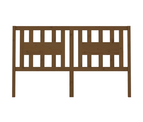 vidaXL galvgalis, medus brūns, 126x4x100 cm, priedes masīvkoks