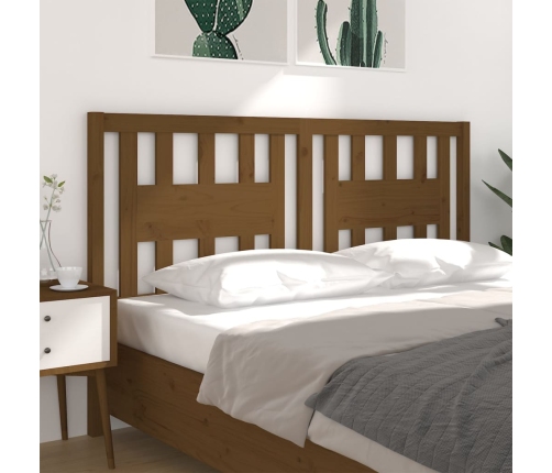 vidaXL galvgalis, medus brūns, 126x4x100 cm, priedes masīvkoks