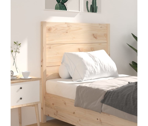 vidaXL galvgalis, 106x4x100 cm, priedes masīvkoks