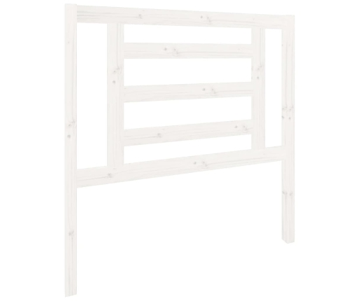 vidaXL gultas galvgalis, balts, 96x4x100 cm, priedes masīvkoks