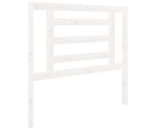 vidaXL gultas galvgalis, balts, 96x4x100 cm, priedes masīvkoks