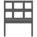 vidaXL gultas galvgalis, pelēks, 80,5x4x100 cm, priedes masīvkoks