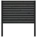 vidaXL gultas galvgalis, melns, 81x4x100 cm, priedes masīvkoks