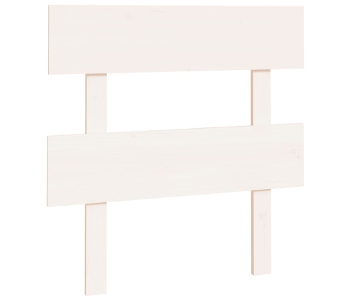 vidaXL gultas galvgalis, balts, 93,5x3x81 cm, priedes masīvkoks