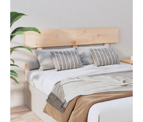 vidaXL gultas galvgalis, 144x3x81 cm, priedes masīvkoks
