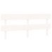 vidaXL gultas galvgalis, balts, 204x3x81 cm, priedes masīvkoks