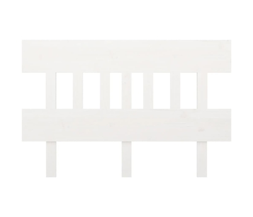 vidaXL gultas galvgalis, balts, 143,5x3x81 cm, priedes masīvkoks