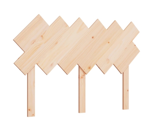 vidaXL gultas galvgalis, 122,5x3x80,5 cm, priedes masīvkoks