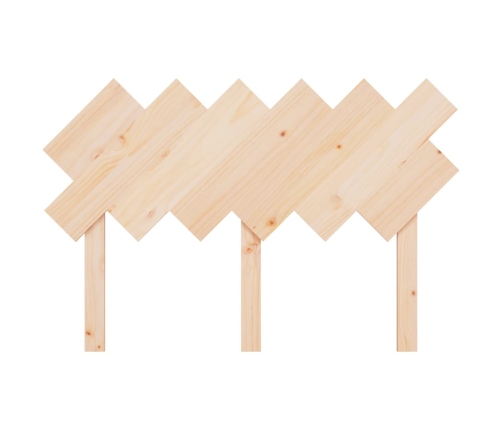 vidaXL gultas galvgalis, 122,5x3x80,5 cm, priedes masīvkoks