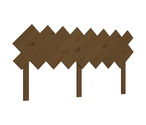 vidaXL gultas galvgalis, brūns, 159,5x3x80,5 cm, priedes masīvkoks