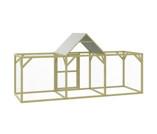 vidaXL vistu būris, 300x100x150 cm, impregnēts priedes masīvkoks