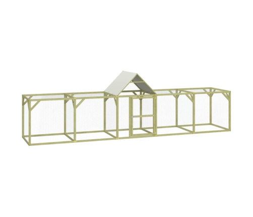 vidaXL vistu būris, 500x100x150 cm, impregnēts priedes masīvkoks