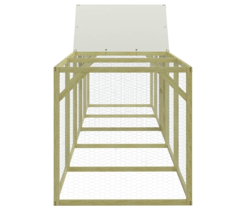 vidaXL vistu būris, 500x100x150 cm, impregnēts priedes masīvkoks