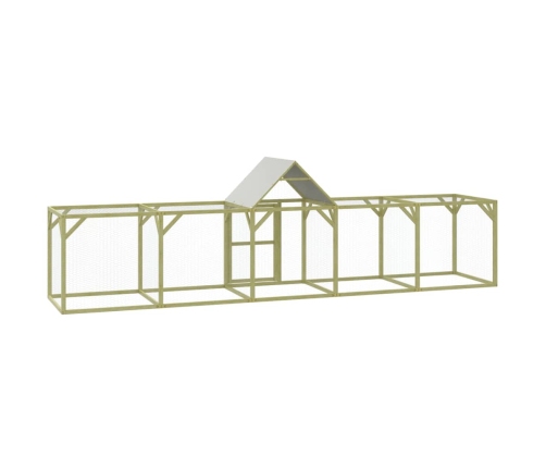 vidaXL vistu būris, 500x100x150 cm, impregnēts priedes masīvkoks