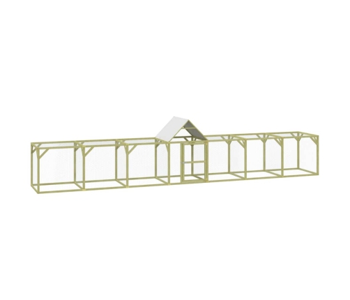 vidaXL vistu būris, 700x100x1500 cm, impregnēts priedes masīvkoks