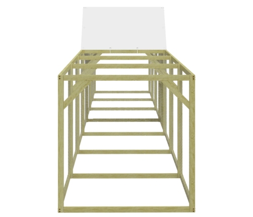vidaXL vistu būris, 700x100x1500 cm, impregnēts priedes masīvkoks