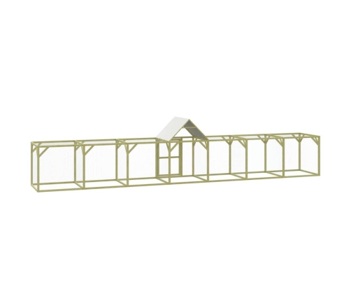 vidaXL vistu būris, 700x100x1500 cm, impregnēts priedes masīvkoks