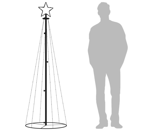 Ziemassvētku Egle, 108 Vēsi Baltas Led Lampiņas, 70X180 Cm Vidaxl