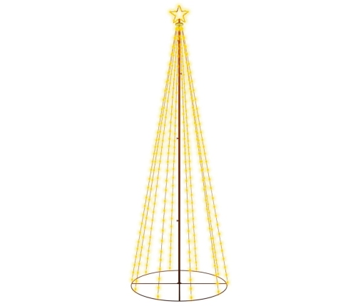 vidaXL Ziemassvētku egle, 310 silti baltas LED lampiņas, 100x300 cm