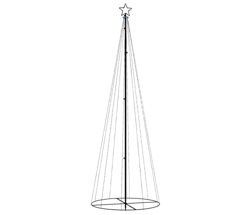 vidaXL Ziemassvētku egle, 310 silti baltas LED lampiņas, 100x300 cm