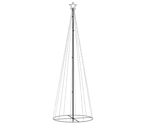 Ziemassvētku Egle, 310 Vēsi Baltas Led Lampiņas, 100X300 Cm Vidaxl