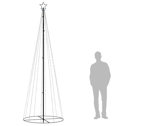 Ziemassvētku Egle, 310 Vēsi Baltas Led Lampiņas, 100X300 Cm Vidaxl