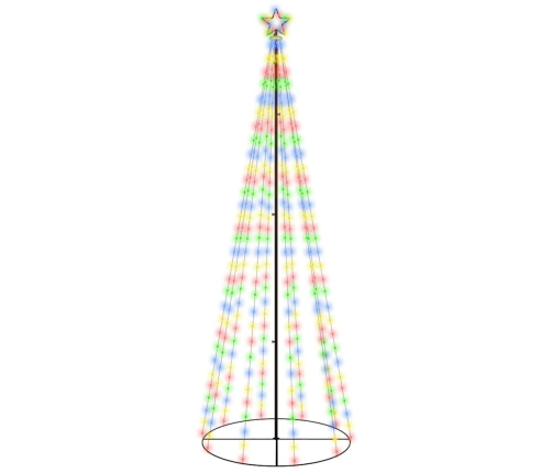 Ziemassvētku Egle, 310 Krāsainas Led Lampiņas, 100X300 Cm Vidaxl