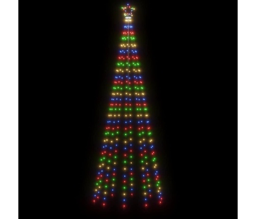 Ziemassvētku Egle, 310 Krāsainas Led Lampiņas, 100X300 Cm Vidaxl