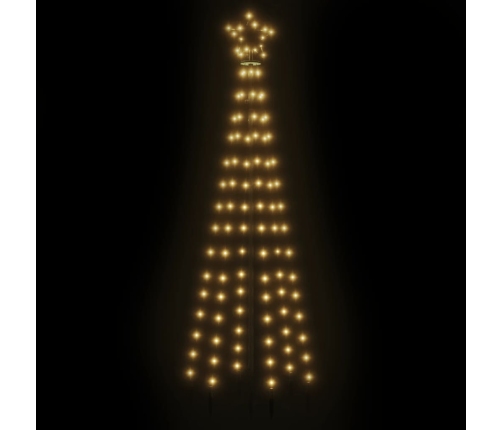 Ziemassvētku Egle Ar Pīķi, 108 Silti Baltas Led, 180 Cm Vidaxl