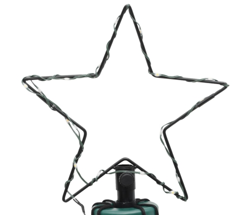 vidaXL Ziemassvētku egle ar pīķi, 108 zilas LED, 180 cm