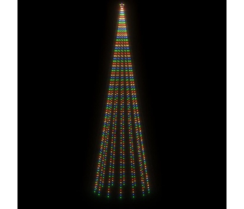 vidaXL Ziemassvētku egle ar pīķi, 1134 krāsainas LED lampiņas, 800 cm