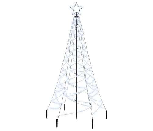 Ziemassvētku Egle Ar Pīķi, 200 Vēsi Baltas Led, 180 Cm Vidaxl