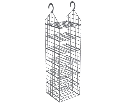 vidaXL pakarināms skapis ar 7 plauktiem