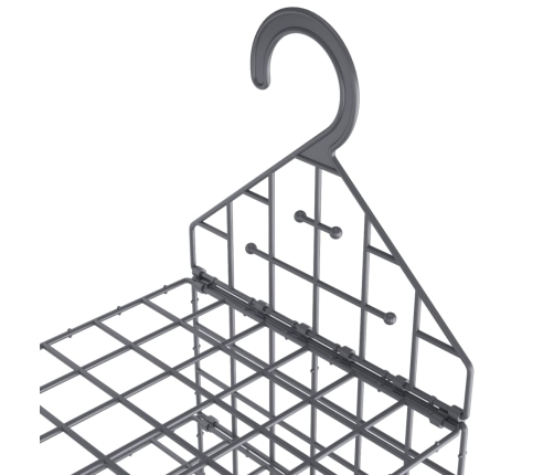 vidaXL pakarināms skapis ar 7 plauktiem