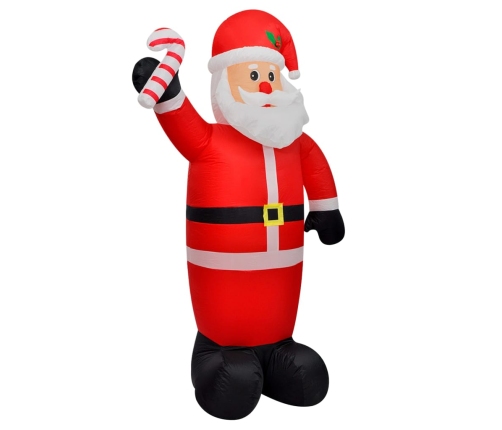 vidaXL piepūšams Ziemassvētku vecītis ar LED, 300 cm