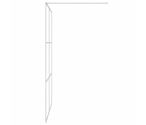 vidaXL dušas siena, 140x195 cm, caurspīdīgs ESG stikls, sudrabaina