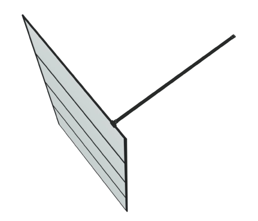 vidaXL dušas siena, 115x195 cm, matēts ESG stikls, melna