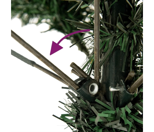 vidaXL mākslīgā Ziemassvētku egle ar statīvu, 150 cm, PVC