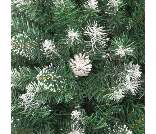 vidaXL mākslīgā Ziemassvētku egle ar statīvu, 150 cm, PVC