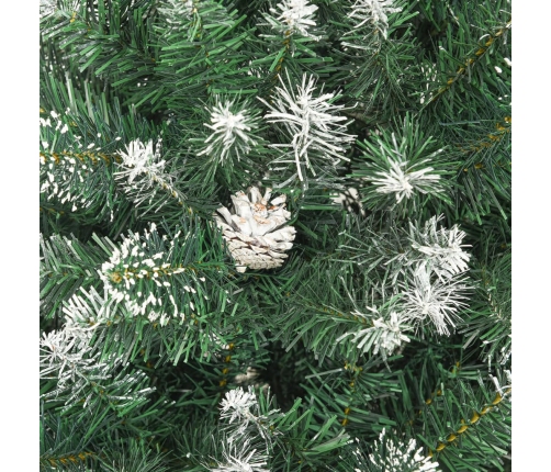 vidaXL mākslīgā Ziemassvētku egle ar statīvu, 210 cm, PVC