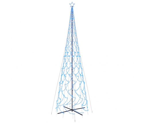 vidaXL Ziemassvētku egle, 3000 zilas LED lampiņas, 230x800 cm