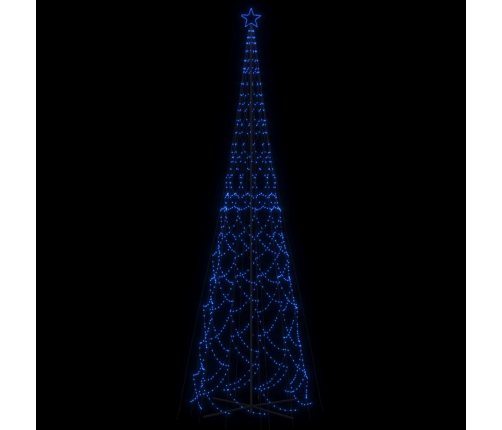 vidaXL Ziemassvētku egle, 3000 zilas LED lampiņas, 230x800 cm